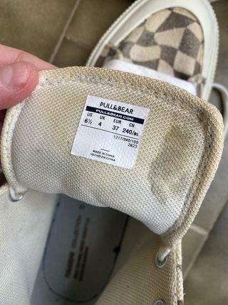 Zapatillas urbanas de lona a cuadros