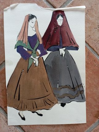 Schizzi costumi anni '60