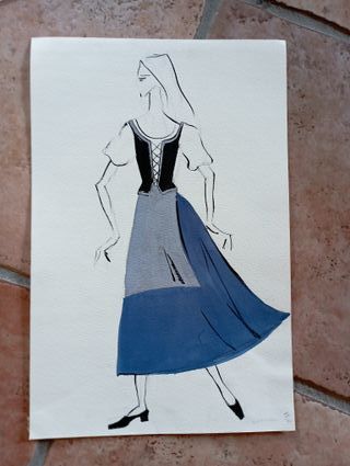 Schizzi costumi anni '60