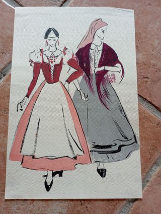 Schizzi costumi anni '60