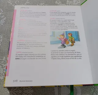 Diccionario con cuentos e ilustraciones