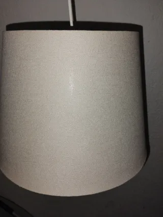 Lámpara de techo de tela beige