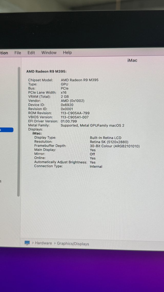 iMac Retina 5K 27-inch Late 2015