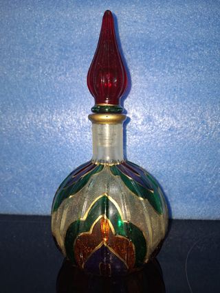 4 Decanter Vetro Stile Vetro Colorato