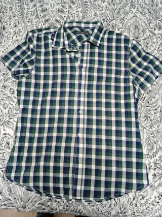 Camisa cuadros Angelo Litrico Talla L
