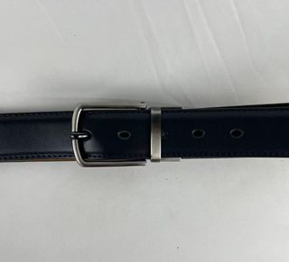 Cinturón  piel negro/marrón Dos en Uno