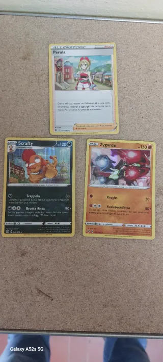 Carte Pokemon Perula, Scrafty, Zygarde