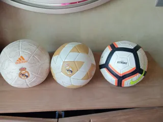 Lote 3 Palloni da Calcio Adidas Nike Real Madrid