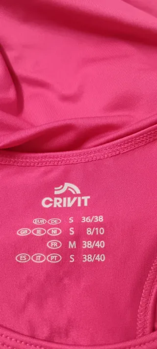 Camiseta deportiva CRIVIT fucsia talla S