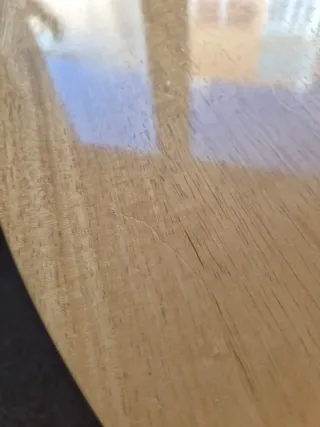 Mesa redonda madera y metal SKLUM