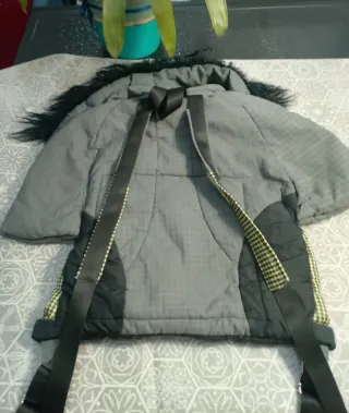 Mochila Custo Negra y Verde Rehecha