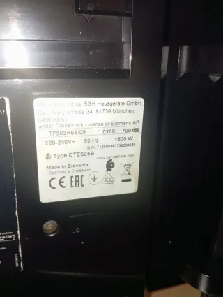 Cafetera Siemens EQ.500 Classic Negra