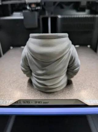 Soporte para lata con diseño de sudadera