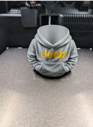 Soporte para lata con diseño de sudadera