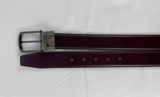 Cinturón  piel negro y marrón oscuro,Dos en Uno