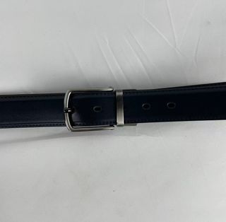 Cinturón  piel negro y marrón oscuro,Dos en Uno