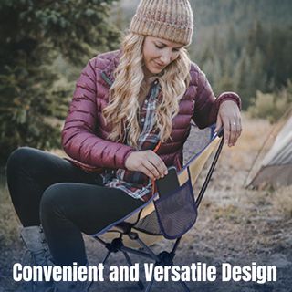 Silla Camping Portátil TREKOLOGY Beige/Azul