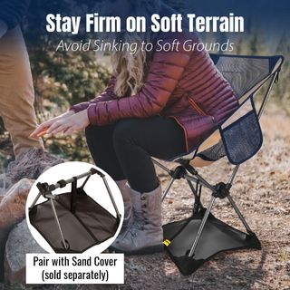 Silla Camping Portátil TREKOLOGY Beige/Azul