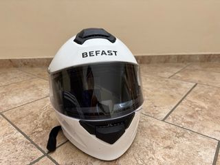 Casco modulare Befast bianco con interfono