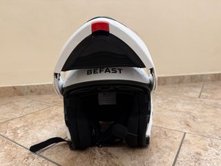 Casco modulare Befast bianco con interfono