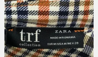 Blusa Zara TRF Mujer Cuadros