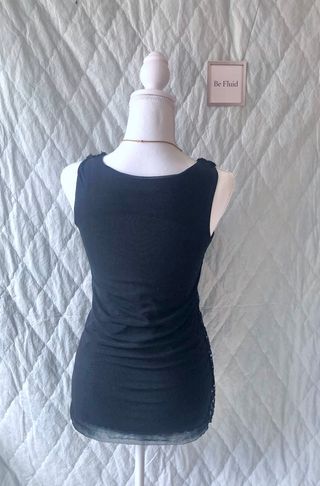 Blusa de fiesta lentejuelas negra