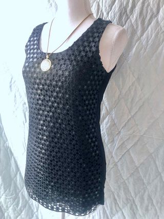 Blusa de fiesta lentejuelas negra