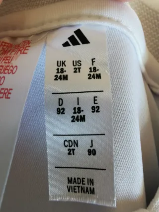 Equipación Real Madrid bebé 18-24m