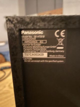 Barra Sonido y Subwoofer Panasonic Negro