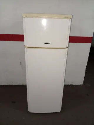 Nevera blanca con congelador