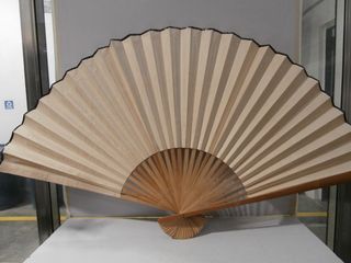 Abanico Oriental Gigante Pintado a Mano