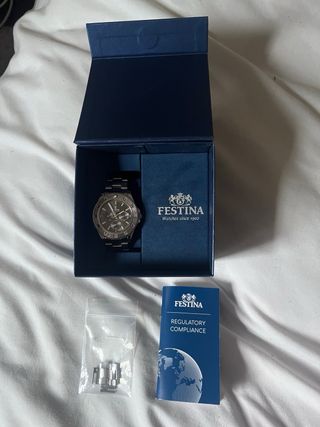 Reloj Festina Hombre Azul Original