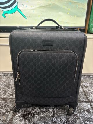 Valigia Gucci Originale Nero/Grigio a mano
