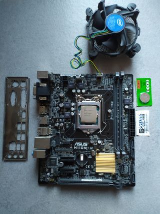 Combo placa base Asus H110M-R + i3-7100 + otros