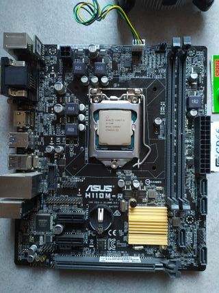 Combo placa base Asus H110M-R + i3-7100 + otros
