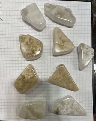 Set 9 minerali ulexite tv rock