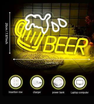 Lampada Neon LED "BEER"
