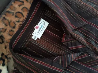 Camicia donna righe marrone