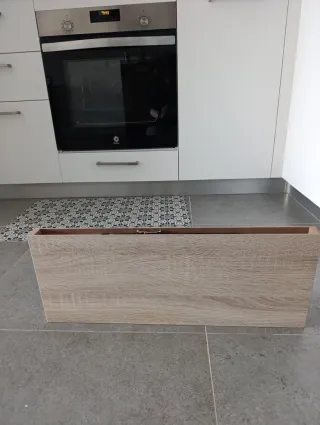 Estantería Kallax pared madera