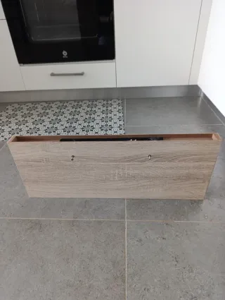 Estantería Kallax pared madera