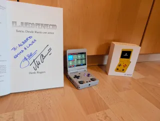 Anbernic Rg34XX SP firmada Alexey Pajitnov Tetris