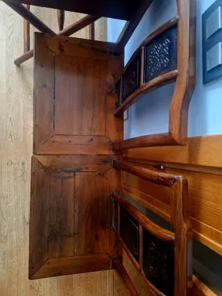 2 Sillas Antiguas Chinas Madera de olmo