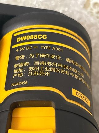 Nivel Láser cruzadas dewalt en verde