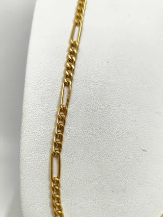 Cadena Figaro Oro 18kt eslabones 5x1 65cm largo