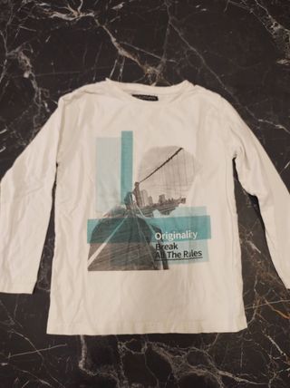 Lotto 5 maglie manica lunga bimbo 10-12a vari bran