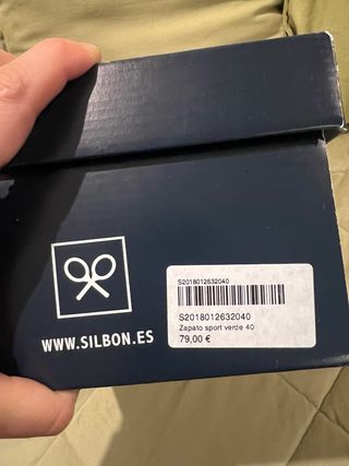 Zapatillas Silbon Verde Ante