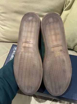 Zapatillas Silbon Verde Ante