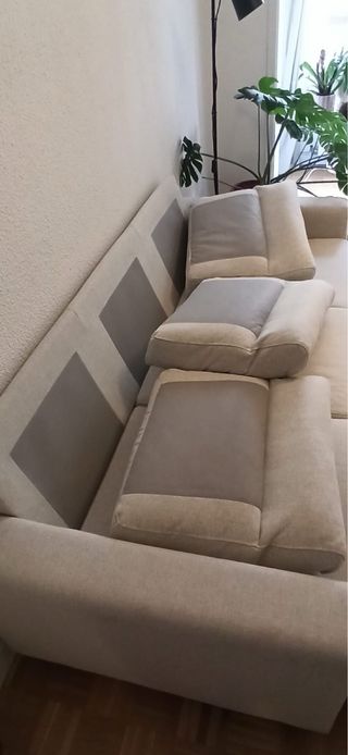 Sofá Chaiselongue Ikea 3 Plazas Beige
