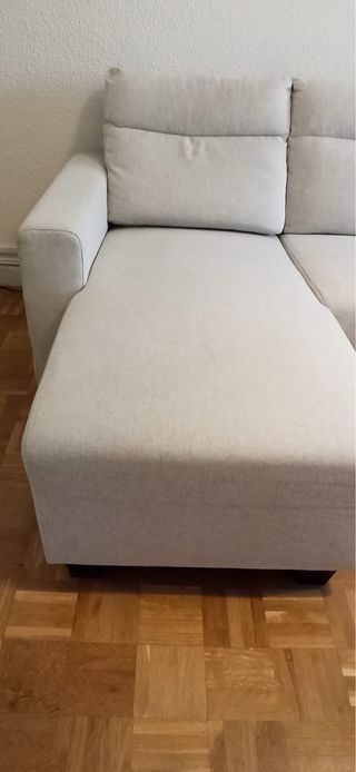 Sofá Chaiselongue Ikea 3 Plazas Beige