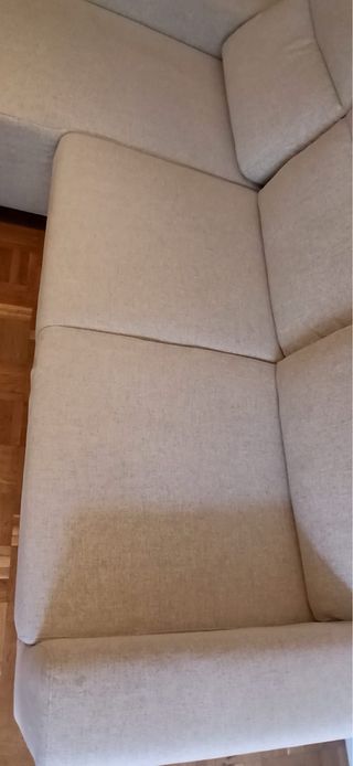 Sofá Chaiselongue Ikea 3 Plazas Beige